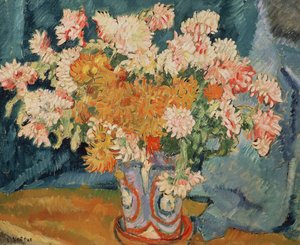 Bukett av blommor (olja på duk)