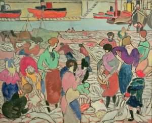 ブローニュスウェディッシュで魚を買う av Louis Valtat