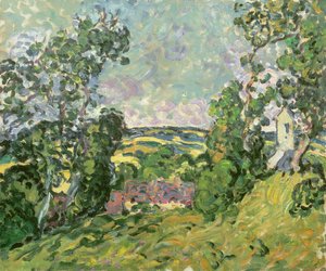 Landskap (olja på duk) av Louis Valtat