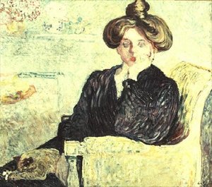 Eftertänksam ung kvinna av Louis Valtat