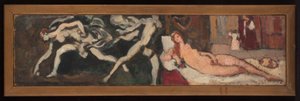 Studier efter Tizians Venus från Urbino och Guido Renis Atalantas lopp, skapade under utställningen "Italiensk konst" på Petit Palais. av Louis Valtat