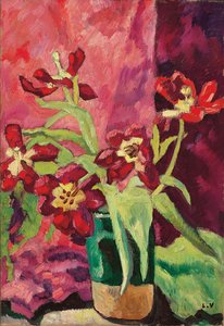 Vas, röda tulpaner; Vas, röda tulpaner av Louis Valtat