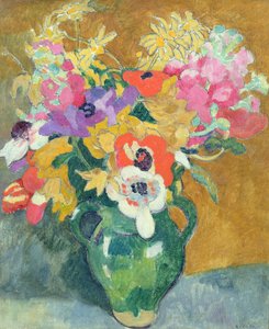 Vas med blommor, ca 1925 (olja på duk) av Louis Valtat