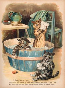 Louis Wain Cats (chromolitho) av Louis Wain