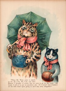 Louis Wain Cats (chromolitho) av Louis Wain