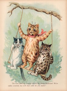 Louis Wain Katter (kromolitho)
