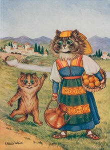 Snälla, jag vill ha en apelsin av Louis Wain