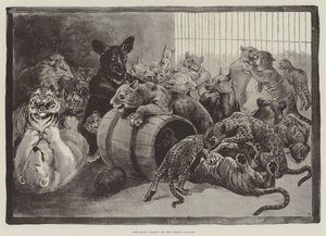 Den lyckliga familjen på Crystal Palace av Louis Wain