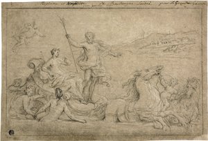 Triumf av Neptunus och Amfitrit, 1706-07 av Louis de Boullongne