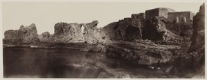 Kaalat el Athlit, Syrien, Utsikt från havet, 1859.