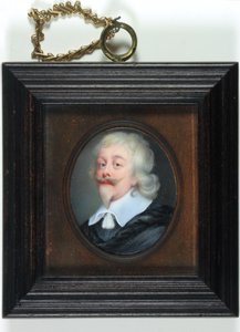 Sir Edward Littleton, Lord Littleton of Munslow (emalj) av Louis du (attr.to) Guernier