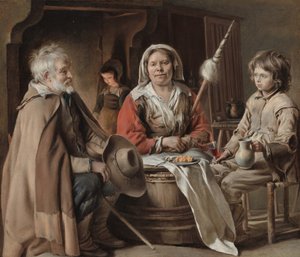 Bondens interiör, ca. 1645. av Louis le Nain