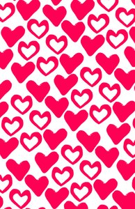 Simple Hearts, digital bild (2014) av Louisa Hereford