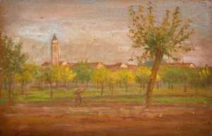Byn Cairate, Lombardiet, 1877.