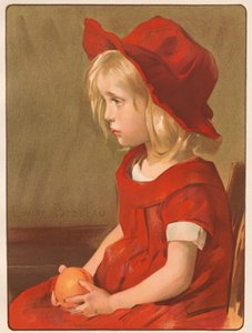 Flicka med apelsin, 1899. av Louise Breslau