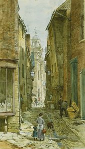 Figurer i Harp Lane, Ludlow,