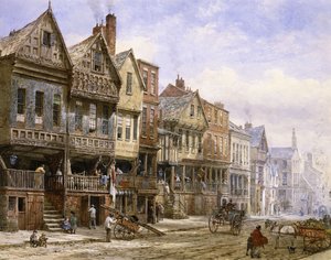 Watergate Street, Chester, Looking West,