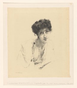 Porträtt av Laura Theresa Alma-Tadema av Lourens Alma Tadema