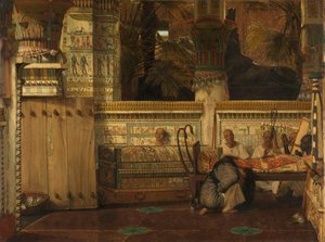 Den egyptiska änkan av Lourens Alma Tadema