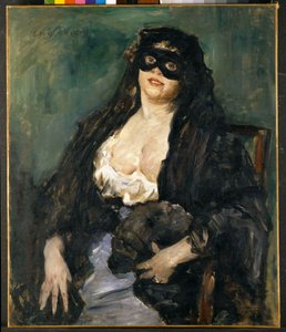 Den svarta masken - Korinth, Lovis (1858-1925) - 1908 - Olja på duk - Statens museer, Kassel