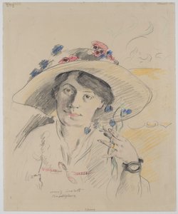Porträtt av konstnärens hustru, Charlotte Berend-Corinth av Lovis Corinth