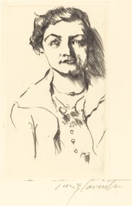 Porträtt av en ung kvinna - Anneliese Halbe, 1918. av Lovis Corinth