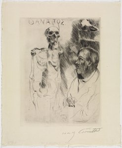 Konstnären och döden I av Lovis Corinth