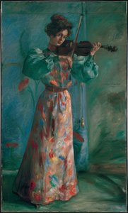 Violinisten av Lovis Corinth