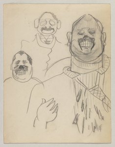 Inbjudningskort för silverbröllopsmottagningen av Louis Gessler och fru av Lovis Corinth