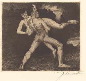 Kidnappningsbortförande, 1894. av Lovis Corinth