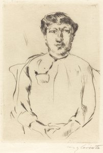 Frauenbildnis (porträtt av en kvinna) av Lovis Corinth