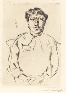 Frauenbildnis (Porträtt av en kvinna) av Lovis Corinth