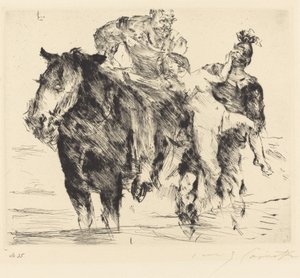 kvinna rånare (våldtäkt) av Lovis Corinth