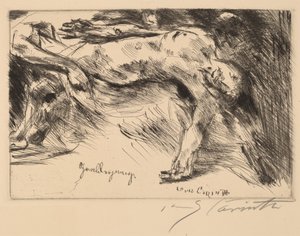 Grablegung (begravning) av Lovis Corinth