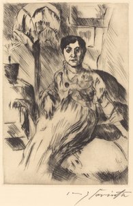 Interiör med kvinna Interiör med kvinna, 1917. av Lovis Corinth