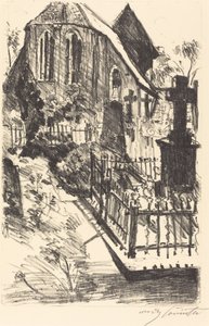 Kirchhofs kyrkogård, 1916. av Lovis Corinth