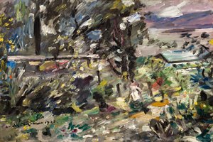 Walchensjön, silverstig av Lovis Corinth