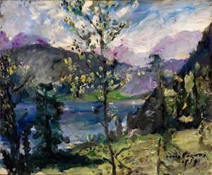 Landskap vid Walchensee av Lovis Corinth