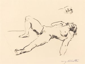 Liggande kvinna naken II av Lovis Corinth