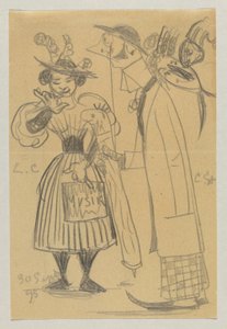 Lovis Corinth och Carl Strathmann av Lovis Corinth
