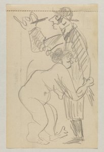 Lovis Corinth och Carl Strathmann av Lovis Corinth