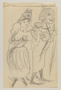 Lovis Corinth och Carl Strathmann av Lovis Corinth