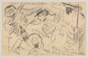Lovis Corinth till Carl Strathmann: vykort, poststämplat 20 september 1901 av Lovis Corinth