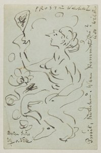 Lovis Corinth till Carl Strathmann: vykort, poststämplat 25 mars 1906 av Lovis Corinth
