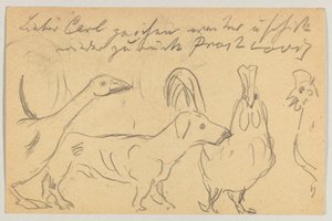 Lovis Corinth till Carl Strathmann: vykort, poststämplat 26 augusti 1905 av Lovis Corinth