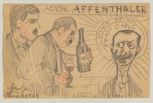 Lovis Corinth till Carl Strathmann: vykort, poststämplat 28 september 1896 av Lovis Corinth
