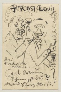 Lovis Corinth till Carl Strathmann: vykort, poststämplat 30 oktober 1907 av Lovis Corinth