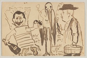 Lovis Corinth till Carl Strathmann: vykort, poststämplat 3 september 1902 av Lovis Corinth