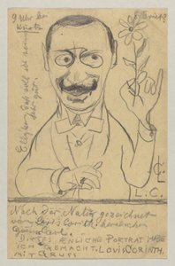 Lovis Corinth till fröken Elly Franke: vykort, poststämplat 28 augusti 1897 av Lovis Corinth