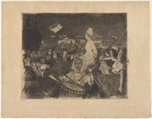 Marie Antoinette på väg till schavotten av Lovis Corinth